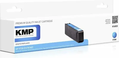 Image de KMP Printtechnik AG 1753,4003 KMP Patrone HP 973X (F6T81AE) cyan 7000 S. Hybrid-Chip refilled