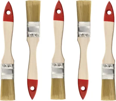Imagen del producto de M7 5 unidades. Set de pinceles planos de 1 pulgada (aproximadamente 25 mm), serie 30, pinceles para pintura con cerdas sintéticas