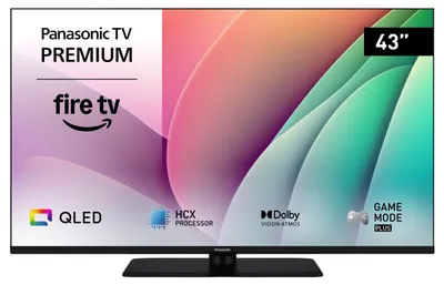 Produktbild von Panasonic TV-43W80AEZC, 109,2 cm (43"), 3840 x 2160 Pixel, QLED, Smart-TV, WLAN, Schwarz