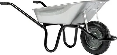 Produktbild von Schubkarre Aktiv Premium 100 l verzinkt - Luftrad Nutzlast: 150 kg, 1420 x 680 x 590 mm