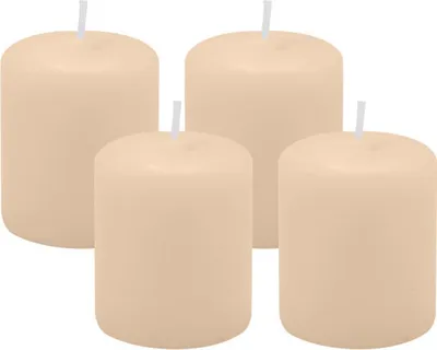 Produktbild von 4er Set Adventskranzkerzen Champagner Ø 50 x 60 mm