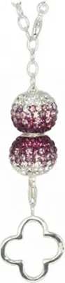 Produktbild von SilberDream Kette Anhänger Bead Zirkonia Silber mehrfarbig Set D2GSS004