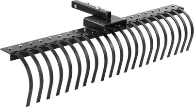 Image de Râteau paysager traîné 152,4 cm - Scarificateur de gazon - Râteau 21 dents - Accessoires de jardinage - Accessoires de pelouse