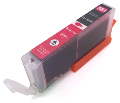 A magenta ink cartridge for a printer, shown at an angle on a white background.