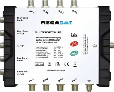 Produktbild von Megasat 5/8 Multischalter
