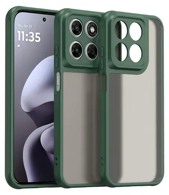 Produktbild von Motorola Moto G67 / G77 / G87 Hülle - Coverup Mattes Transparentes Back Cover mit Kameraschutz - Grün