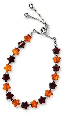 Productafbeelding van BEYSTON Barnsteen armband met sterren, AI-gegenereerde afbeelding