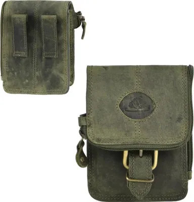 Zdjęcie produktu dla Skórzana torba na pasek Greenburry VINTAGE oliwkowa 326-30
