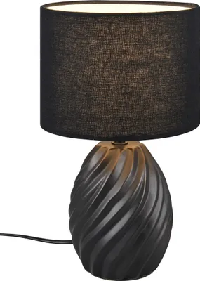 Immagine prodotto di Lampada da tavolo decorativa in Vetroceramica con paralume nero per soggiorno sala 1xE14 40W MELVA RL