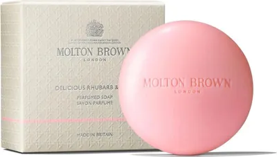 Image de Savon solide rhubarbe et rose (savon parfumé) 150 g