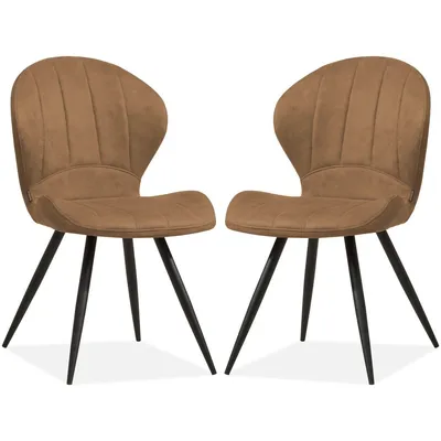 Produktbild von MX Sofa Esszimmerstuhl Magic - Cognac (2er-Set)