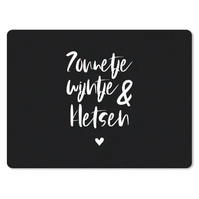 Produktbild von MuchoWow® Mauspad Mousepad Zitate - Sonnenschein, Wein & Gespräch - Text - Wein - Sommer 23x19 cm - Mousepads - Maus Mat - Pad - Mausunterlage - Schreibtischunterlage - Mauspad