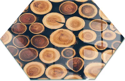 Produktbild von Glasbodenplatte für H 40 cm – Kaminofen – Kaminplatte Glas – Schutzglas – Funkenschutzplatte –Glasbodenplatte Feuerfeste – Hitzeschutzplatte – Bodenschutz aus Glas – Eine Kiste aus geschnittenem Holz