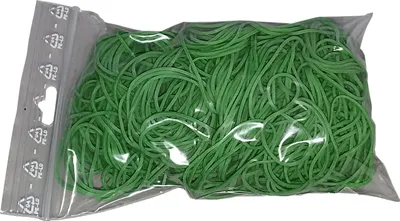 Produktbild von 100 g Gummiringe grün 30 mm Ø 1,2 x 1,2 mm breit