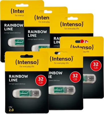 Produktbild von Intenso Rainbow Line USB-Stick 32 GB USB Typ-A 2.0 Transparent