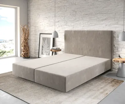 Produktbild von DELIFE Boxspringgestell Dream-Well 160x200 cm Mikrofaser Beige