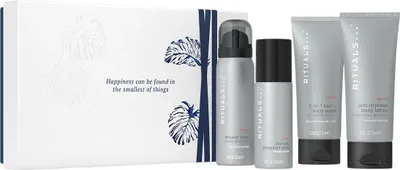 Productafbeelding van Rituals Homme Kleine Geschenkset: Sport Deodorant Spray 50ml / Douchefoam 50ml / 2-in-1 Shampoo & Douchegel 70ml / Hydraterende Body Lotion 70ml