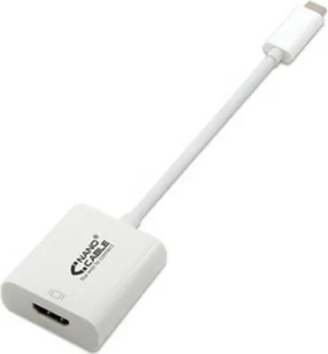 Produktbild von USB-C-zu-HDMI-Adapter NANOCABLE 10.16.4102 15 cm Weiß