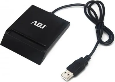 Zdjęcie produktu dla Wewnętrzny czytnik kart inteligentnych Adj CR231 USB 2.0 Czarny