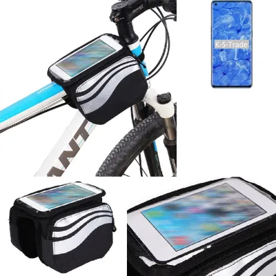Produktbild von K-S-Trade Rahmentasche Fahrrad-Halterung kompatibel mit Oppo Reno6 Pro+ 5G Rahmenhalterung Fahrrad Handyhalterung Fahrradtasche Handy Smartphone