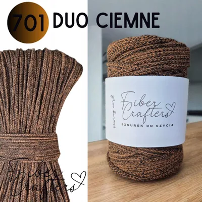 Image de Cordon coton tressé rigide 6mm 100m FIBER CRAFTERS DUO