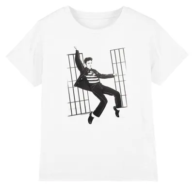 Obrázek produktu pro Elvis Presley – tričko „Jailhouse Rock“ pro děti TV33489 (128) (bílé)