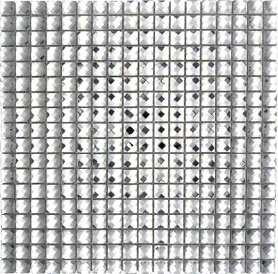 Produktbild von Glasmosaik XCM SV827 weiß 30x30 cm