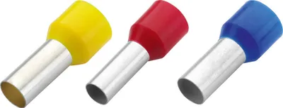 Produktbild von 100 Stk. Aderendhülsen isoliert einadrig 1 mm² DIN 46228 Crimp Isolierung Rot