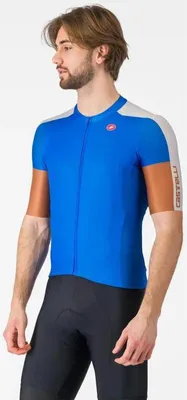 Produktbild von Trikot Castelli Entrata 6 Herren kurz azzurro italia-silbergrau-power größe XL