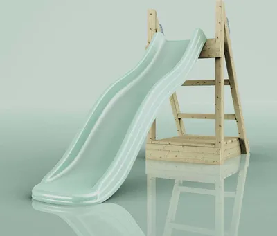 Produktbild von OutdoorToys Rutsche Leopard aus Holz in Grün 175cm 175cm