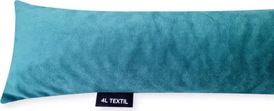 Produktbild von 4L Textil Zugluftstopper Durchzugstopper Windstopper für Türen und Fenster Luftzugstopper für Tür Türschlange Türrolle Samt-Imitat (90 cm, Türkis (Samt)