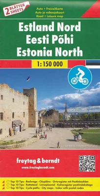 Zdjęcie produktu dla Estonia Północ i Południe, zestaw map samochodowych 1:150 000