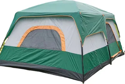 Obrázek produktu pro Vnější stan, velký kempinkový stan, rodinný stan, dvě ložnice a obývací pokoj, 3,2 x 2,2 x 1,9 m, vhodný pro rodinnou dovolenou a kempování
