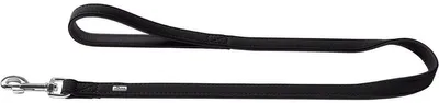 Productafbeelding van Hunter Führhalsband Softie 20/100, nikkel, Art-Nubuk zwart / Nappa zwart