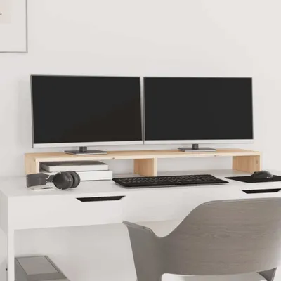 Immagine prodotto di Supporto per Monitor 100x27x10 cm in Legno Massello di Pino