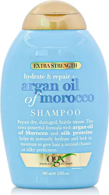 Produktbild von Ogx Hydrate And Repair Extra Strength Hair Shampoo Argan Oil 385ml