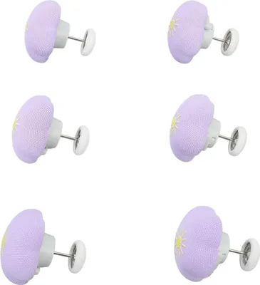 Image de 16pcs Éléments de fixation de la housse de couette Bl��en forme de cône, amovibles et antidérapants pour le plafond de la fenêtre Violet