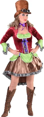 Produktbild von M217112-M Damen Steampunkkostüm Steampunkkleid Gr.M=40