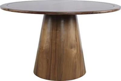 Obrázok produktu pre FURNLUX Jedálenský stôl Avola orech 127 cm / Hlavná farba: hnedá / Rozmery: 127 x 76 x 127 cm