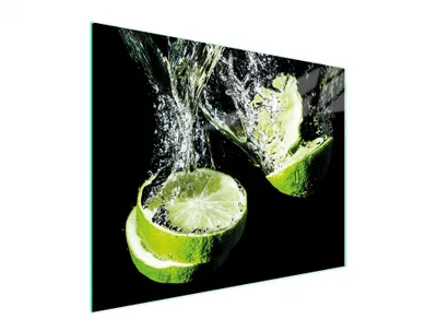 Obrázek produktu pro Skleněné prkénko na krájení 52x40 limetek