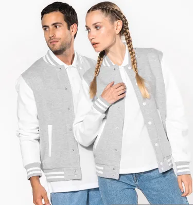 Produktbild von Kariban Uni Sweatjacke Sweat-Jacke Hoodie Jacke Sweat Sweatshirt, Größe:L, Farbe:Oxford Grey/Black