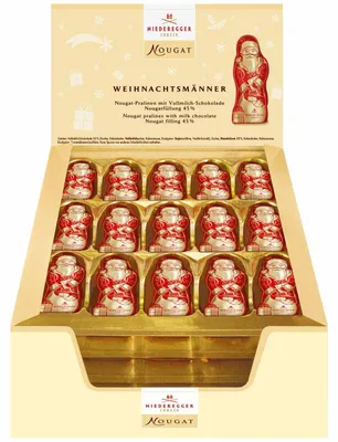 Produktbild von Niederegger Nougat Weihnachtsmänner 75x12,5g