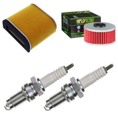 Obrázok produktu pre Servisná sada pre Yamaha XS 400 SE Special 1981–1983 – filtre a zapaľovacie sviečky od pamoto –