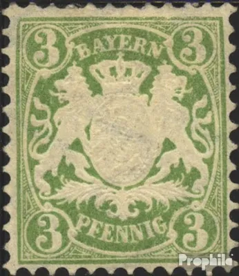 Produktbild von Briefmarken Bayern 1881 Mi 47 gestempelt Staatswappen
