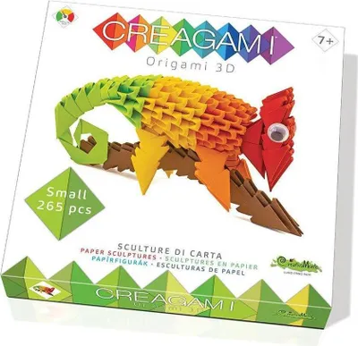 Immagine prodotto di CREAGAMI - Camaleonte 3D Origami 265 pezzi