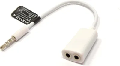 Produktbild von SYSTEM-S Audio Y Splitter Kabel 15 cm Stereo AUX Klinke 3,5 mm Stecker auf 3 polig Buchse Audio und Mikrofon