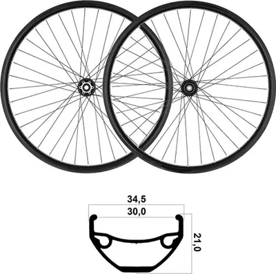 Produktbild von Mvtek 27.5´´ Tubeless Mtb-laufradsatz Silber 15 x 110 / 12 x 148 mm / Shimano/Sram HG Silber 15 x 110 / 12 x 148 mm