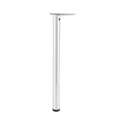 Produktbild von Tischfuß zylindrisch Tischbein ø 50mm Länge 700mm Möbelbeschlag Stahl verchromt