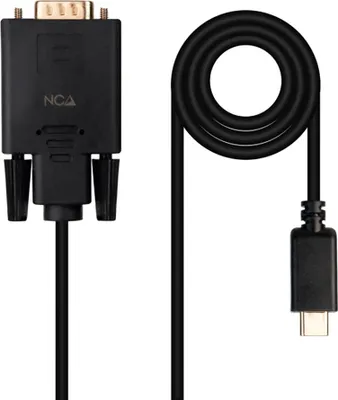 Produktbild von Nanocable 10.15.5202, 1,8 m, USB Typ-C, VGA (D-Sub), Männlich, Männlich, Gerade