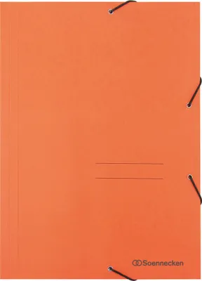 Produktbild von Eckspanner 1475 DIN A4 3 Klappen und Gummizug orange Packung mit 25 Stück